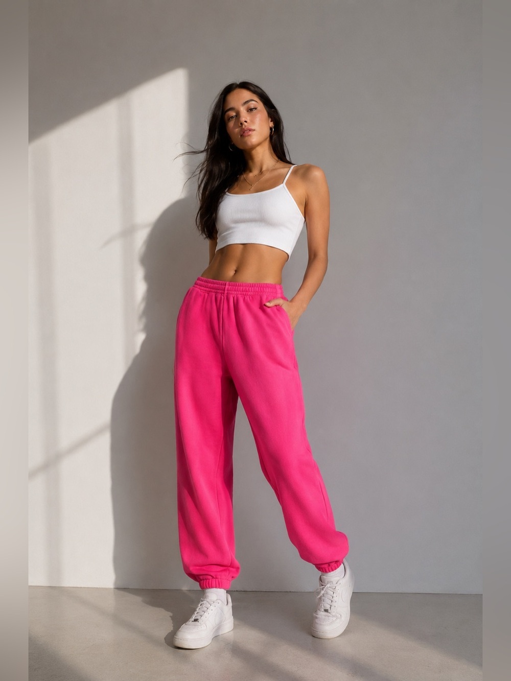 💗 Monrow Supersoft Fleece Jogger Pants XS NWT Pink Lounge